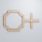 Ekena Millwork Extra Small Bradley Decorative Fretwork Wood Wall Panels, Alder, 12 7/8"W x 7 3/8"H x 3/8"T WALW08X08X0375BRDAL - alternate 3